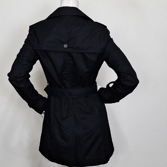 Banana Republic Black Capsule Career Wear Preppy Double Breasted Trench Coat- S - Picture 6 of 13